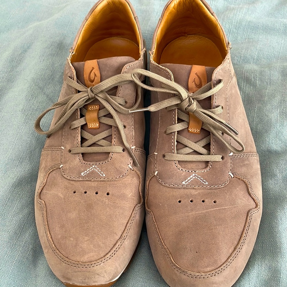 Men’s OluKai Huaka’i Li Leather Shoes Size 12